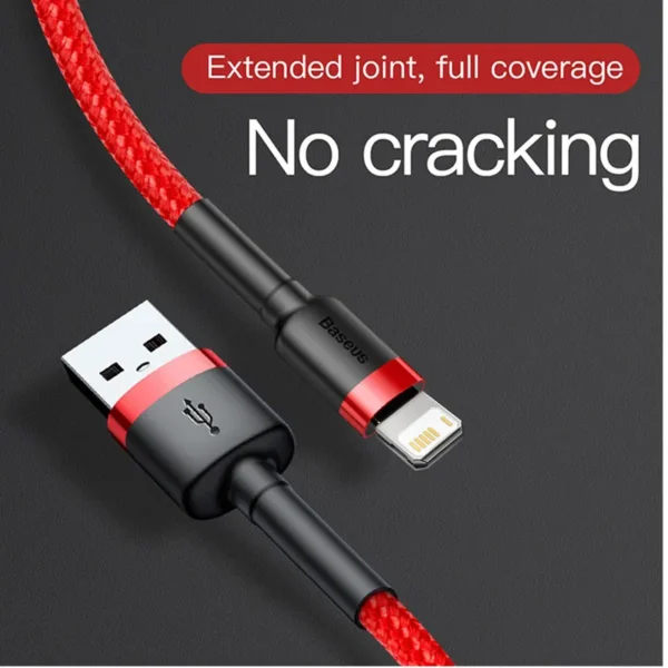 kf-H1af33bfc33654f7f896dc32ed24ce31eM Baseus USB Cable for iPhone14 13 12 11 Pro Max Xs X 8 Plus Cable 2.4A Fast Charging Cable for iPhone Charger Cable USB Data Line