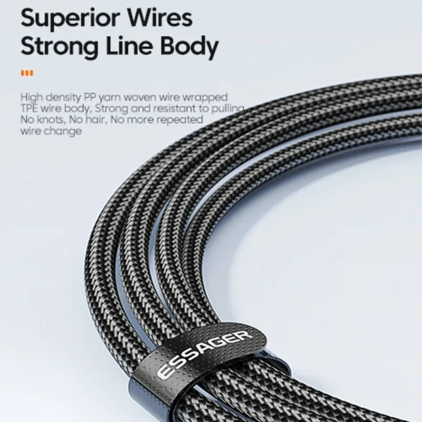 Essager 60W USB Type C To USB C Cable USB-C PD Fast Charging Charger Wire Cord For Macbook Samsung Xiaomi Type-C USBC Cable