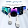4PCS 1PC 10FT 6FT 3FT MFI Certified USB C to Lightning Cable Fast Charging Data Wire Charger Cord for iPhone 14 13 12 X XR