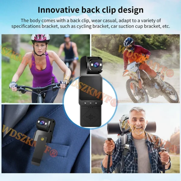 FHD 1080P Wifi Camera Digital Video Outdoor Sports Camera Mini DV Portable Handheld Law Enforcement Recorder 360° Rotatable Lens