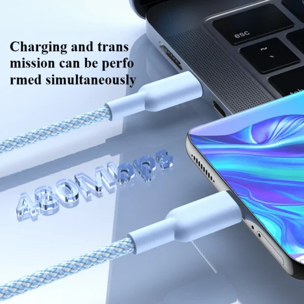 C To C Cable Typec Fast Charging Charging Mobile Phone Data Cable PD60W Suitable for Apple IPhone Samsung OPPO Xiaomi Redmi Ipad