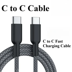 C To C Cable Typec Fast Charging Charging Mobile Phone Data Cable PD60W Suitable for Apple IPhone Samsung OPPO Xiaomi Redmi Ipad
