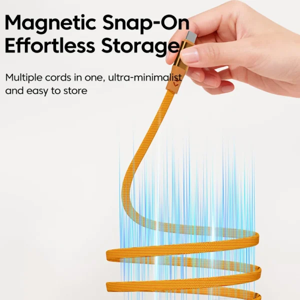 Magnetic 240W Cable USB A to USB C Fast Charger Adapter Type C to Type C Cable for iPhone 15 16 17 Laptop Macbook Samsung iPad