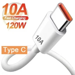 120W 10A USB To Type C Cable Super Fast Charing Line for iPhone 15 16 Xiaomi Samsung Huawei Honor Quick Charge USB C Data Cord