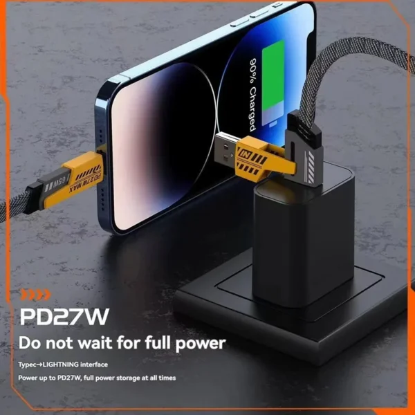 kf-S5eeebe85bbbf4388915fe32107cef1acA 65W Four-in-one Multi-function Fast Data Cable USB Type C PD Super Fast Charging Various Mobile Phone For iPhone Samsung Xiaomi