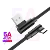kf-S7629c7d4d33640a399e15e52093a2c05I 40W 5A Fast Charge USB C Cable 90 Degree Right Angle Elbow Braided Nylon Cord Durable Long Phone Charging Data Sync Wire