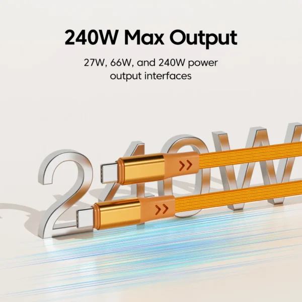 Magnetic 240W Cable USB A to USB C Fast Charger Adapter Type C to Type C Cable for iPhone 15 16 17 Laptop Macbook Samsung iPad