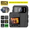 1080P 4K Camera Outdoor Law Enforcement Recorder Mini Camera With High-Definition Screen, High-Definition Black Bodycam
