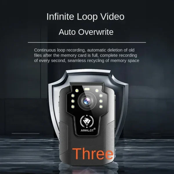 Long Endurance 4K Law Enforcement Recorder, High-definition Night Vision Chest Camera, Chest Wearing, On-site Work Records
